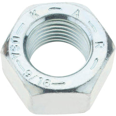 Value Collection - 9/16-18 UNF Steel Right Hand Hex Nut - 7/8" Across Flats, 31/64" High, Zinc Yellow Dichromate Finish - Exact Tool & Supply