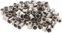 Value Collection - #10-32 UNF, Cadmium-Plated, Steel Knurled Rivet Nut Inserts - 0.03" to 0.09" Grip, 9/32" Drill Size, 0.36" Body Diam - Exact Tool & Supply