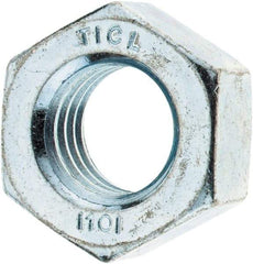 Value Collection - M14x2.00 Metric Coarse Steel Right Hand Hex Nut - 22mm Across Flats, 11mm High, Zinc-Plated Finish - Exact Tool & Supply