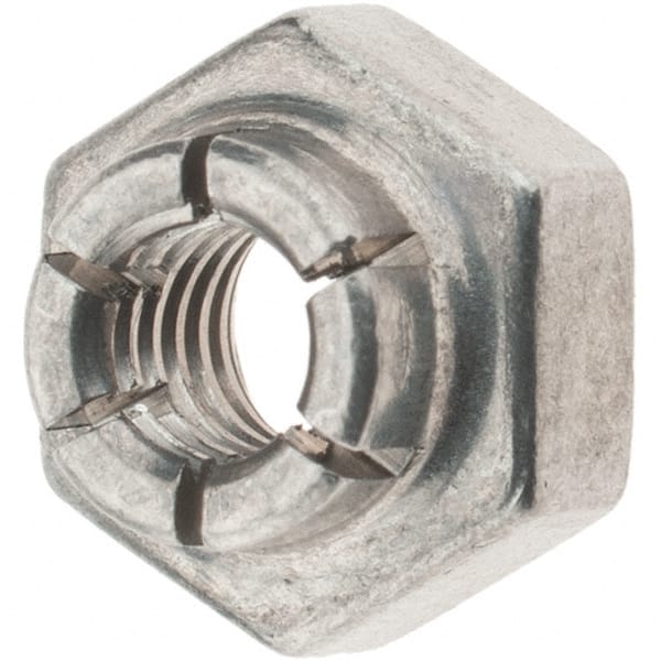 Value Collection - #8-32 UNJC 18-8 Hex Lock Nut with Expanding Flex Top - Exact Tool & Supply