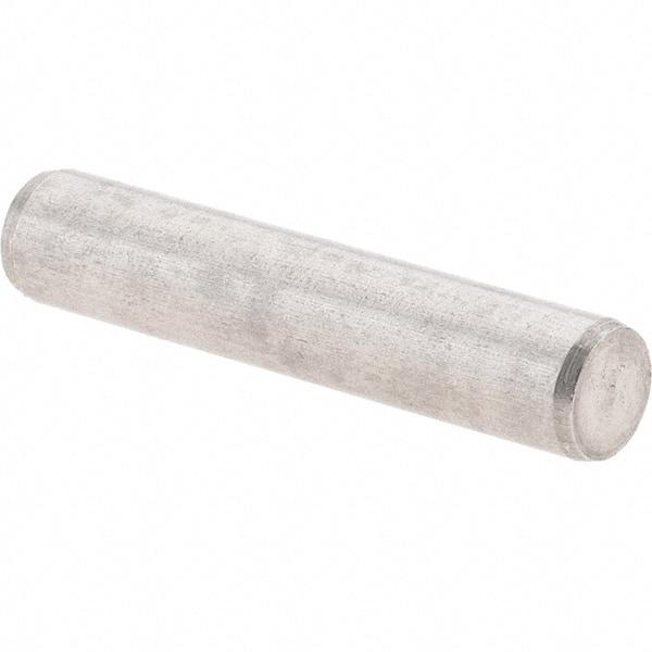 Value Collection - 4mm Diam x 20mm Pin Length 416 Stainless Steel Precision Dowel Pin - C 52-62 Hardness, 1 Beveled & 1 Rounded End - Exact Tool & Supply