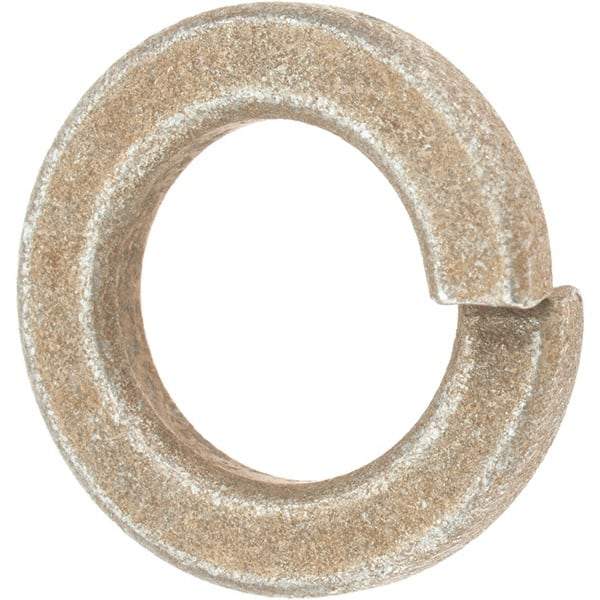 Value Collection - 5/8", 0.156" Thick Split Lock Washer - AISI 4037 Alloy Steel, Zinc Yellow Dichromate Finish, 0.628" Min ID, 0.641" Max ID, 1.073" Max OD - Exact Tool & Supply