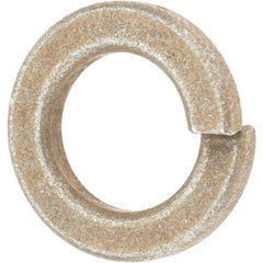 Value Collection - 5/8", 0.156" Thick Split Lock Washer - AISI 4037 Alloy Steel, Zinc Yellow Dichromate Finish, 0.628" Min ID, 0.641" Max ID, 1.073" Max OD - Exact Tool & Supply