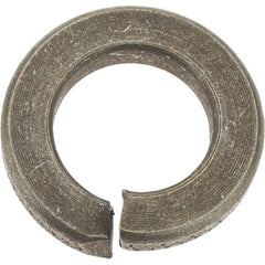 Value Collection - 9/16", 0.141" Thick Split Lock Washer - AISI 4037 Alloy Steel, Zinc Yellow Dichromate Finish, 0.564" Min ID, 0.574" Max ID, 0.965" Max OD - Exact Tool & Supply