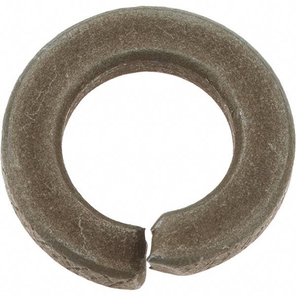 Value Collection - 7/16", 0.109" Thick Split Lock Washer - AISI 4037 Alloy Steel, Zinc Yellow Dichromate Finish, 0.44" Min ID, 0.45" Max ID, 0.776" Max OD - Exact Tool & Supply