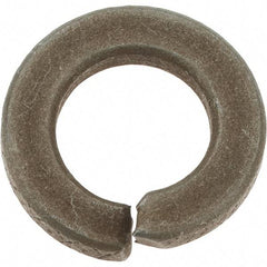 Value Collection - 7/16", 0.109" Thick Split Lock Washer - AISI 4037 Alloy Steel, Zinc Yellow Dichromate Finish, 0.44" Min ID, 0.45" Max ID, 0.776" Max OD - Exact Tool & Supply