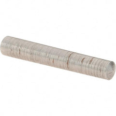 Value Collection - Size 4, 0.2188" Small End Diam, 0.25" Large End Diam, Uncoated Steel Taper Pin - Grade C-12L14, 1-1/2" OAL, 1-1/2 Pin Length - Exact Tool & Supply