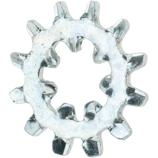 Value Collection - #10 Screw, Steel Internal Tooth Lock Washer - Zinc-Plated, Grade 2 - Exact Tool & Supply