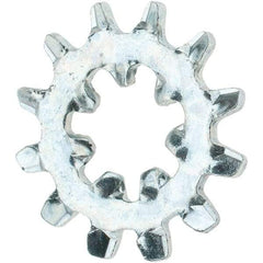 Value Collection - #10 Screw, Steel Internal Tooth Lock Washer - Zinc-Plated, Grade 2 - Exact Tool & Supply