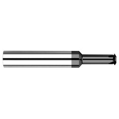 0.0440″ Cutter Diameter × 0.0930″ (3/32″) Reach Carbide Single Form #0 Thread Milling Cutter, 2 Flutes, Amorphous Diamond Coated - Exact Tool & Supply