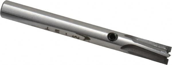 Made in USA - 1/4" Diam, 1/4" Shank, Diam, 4 Flutes, Straight Shank, Interchangeable Pilot Counterbore - Exact Tool & Supply