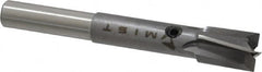Made in USA - 11/32" Diam, 1/4" Shank, Diam, 4 Flutes, Straight Shank, Interchangeable Pilot Counterbore - Exact Tool & Supply