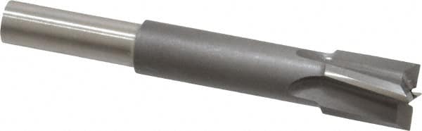 Made in USA - 3/8" Diam, 1/4" Shank, Diam, 4 Flutes, Straight Shank, Interchangeable Pilot Counterbore - Exact Tool & Supply