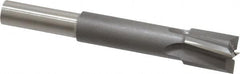 Made in USA - 3/8" Diam, 1/4" Shank, Diam, 4 Flutes, Straight Shank, Interchangeable Pilot Counterbore - Exact Tool & Supply