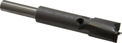 Made in USA - 7/16" Diam, 1/4" Shank, Diam, 4 Flutes, Straight Shank, Interchangeable Pilot Counterbore - Exact Tool & Supply