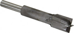 Made in USA - 1/2" Diam, 1/4" Shank, Diam, 4 Flutes, Straight Shank, Interchangeable Pilot Counterbore - Exact Tool & Supply