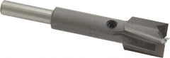 Made in USA - 9/16" Diam, 1/4" Shank, Diam, 4 Flutes, Straight Shank, Interchangeable Pilot Counterbore - Exact Tool & Supply