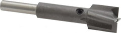 Made in USA - 19/32" Diam, 1/4" Shank, Diam, 4 Flutes, Straight Shank, Interchangeable Pilot Counterbore - Exact Tool & Supply