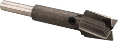 Made in USA - 5/8" Diam, 1/4" Shank, Diam, 4 Flutes, Straight Shank, Interchangeable Pilot Counterbore - Exact Tool & Supply