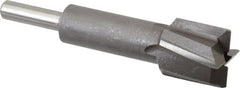 Made in USA - 23/32" Diam, 1/4" Shank, Diam, 4 Flutes, Straight Shank, Interchangeable Pilot Counterbore - Exact Tool & Supply