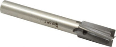 Made in USA - 5/8" Diam, 1/2" Shank, Diam, 4 Flutes, Straight Shank, Interchangeable Pilot Counterbore - Exact Tool & Supply