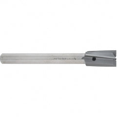 Made in USA - 3/4" Diam, 1/2" Shank, Diam, 4 Flutes, Straight Shank, Interchangeable Pilot Counterbore - Exact Tool & Supply
