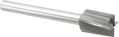 Made in USA - 1" Diam, 1/2" Shank, Diam, 4 Flutes, Straight Shank, Interchangeable Pilot Counterbore - Exact Tool & Supply