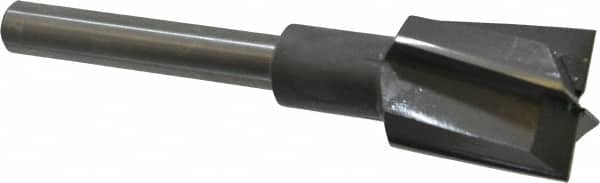 Made in USA - 1-5/16" Diam, 1/2" Shank, Diam, 4 Flutes, Straight Shank, Interchangeable Pilot Counterbore - Exact Tool & Supply