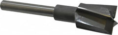 Made in USA - 1-5/16" Diam, 1/2" Shank, Diam, 4 Flutes, Straight Shank, Interchangeable Pilot Counterbore - Exact Tool & Supply