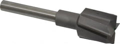Made in USA - 1-3/8" Diam, 1/2" Shank, Diam, 4 Flutes, Straight Shank, Interchangeable Pilot Counterbore - Exact Tool & Supply