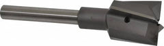 Made in USA - 1-1/2" Diam, 1/2" Shank, Diam, 4 Flutes, Straight Shank, Interchangeable Pilot Counterbore - Exact Tool & Supply
