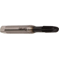 Emuge - M8x1.25 Metric Coarse, 3 Flutes, Modified Bottoming Chamfer, GLT-8 Finish, Cobalt Spiral Point STI Tap - 0.3937" Shank Diam, 0.315" Square Size, 6H (mod) Class of Fit, Series Rekord B-AL - Exact Tool & Supply