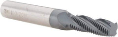 Scientific Cutting Tools - 1/2-20 UNF, 0.4" Cutting Diam, 4 Flute, Solid Carbide Helical Flute Thread Mill - Internal/External Thread, 1.12" LOC, 3-1/2" OAL, 1/2" Shank Diam - Exact Tool & Supply