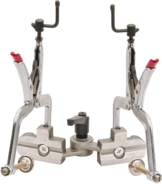 Strong Hand Tools - Adjustable Angle, 2 Axes, 8-1/2" Long, 3" Max Capacity, Angle & Corner Clamp - 30 to 275° Clamping Angle, 3" Throat Depth - Exact Tool & Supply