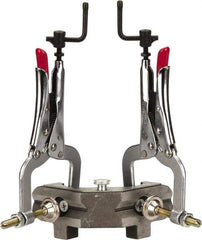 Strong Hand Tools - Fixed Angle, 2 Axes, 7-1/2" Long, 1-1/4" Max Capacity, Angle & Corner Clamp - 90° Clamping Angle, 2" Throat Depth - Exact Tool & Supply