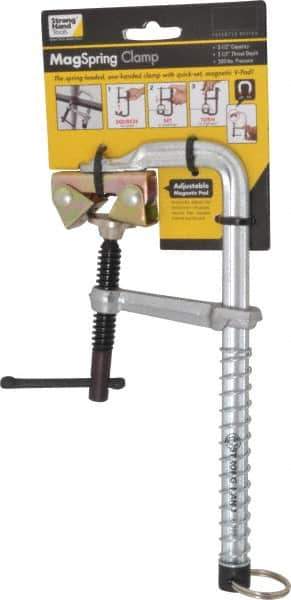 Strong Hand Tools - 2-1/2" Deep Throat, 5-1/2" Max Capacity, Standard Sliding Arm Clamp - 300 Lb Clamping Pressure - Exact Tool & Supply