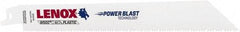 Lenox - 8" Long x 3/4" Thick, Bi-Metal Reciprocating Saw Blade - Tapered Profile, 10 to 14 TPI, Toothed Edge - Exact Tool & Supply