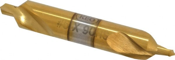 Keo - #5 Plain Cut 90° Incl Angle High Speed Steel Combo Drill & Countersink - Exact Tool & Supply