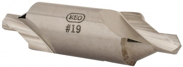 Keo - #19 Bell Cut 60° Incl Angle High Speed Steel Combo Drill & Countersink - Exact Tool & Supply