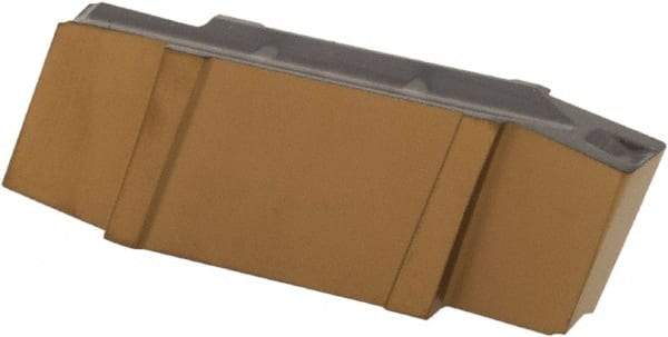 Iscar - 200020GIG Grade IC808, 2mm Cutting Width Carbide Grooving Insert - 3mm Max Depth of Cut, Neutral, 0.2mm Corner Radius, TiAlN Finish - Exact Tool & Supply