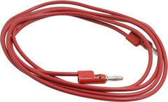 Pomona - Red Electrical Test Equipment Banana Plug - Use with 1581, 2854 Banana Plugs, Standard Banana Plugs - Exact Tool & Supply