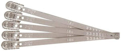 Pryor - 8.27 Inch Long, 70 Kg Breaking Strength, Metal T Indicative Seal - 7 Inch Operating Length, Metallic Tin Plated Metal - Exact Tool & Supply