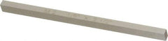Cleveland - M2 High Speed Steel Square Tool Bit Blank - 1/8" Wide x 1/8" High x 2-1/2" OAL, 2 Beveled Ends, 10° Bevel Angle, Ground - Exact Tool & Supply