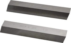 Cleveland - M2 High Speed Steel Square Tool Bit Blank - 5/8" Wide x 5/8" High x 4-1/2" OAL, 2 Beveled Ends, 10° Bevel Angle, Ground - Exact Tool & Supply