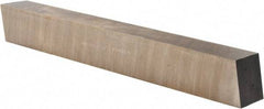 Cleveland - M42 Cobalt Square Tool Bit Blank - 1-1/4" Wide x 1-1/4" High x 9" OAL, 2 Beveled Ends, 10° Bevel Angle, Ground - Exact Tool & Supply