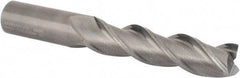 Kennametal - 1", 4" LOC, 1" Shank Diam, 7" OAL, 3 Flute, Solid Carbide Square End Mill - Single End, Uncoated, Spiral Flute, 37° Helix, Centercutting, Right Hand Cut, Right Hand Flute, Series AADE - Exact Tool & Supply