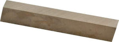 Cleveland - M42 Cobalt Rectangular Tool Bit Blank - 5/16" Wide x 1/2" High x 3" OAL, 2 Beveled Ends, 10° Bevel Angle, Ground - Exact Tool & Supply