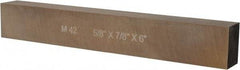 Cleveland - M42 Cobalt Rectangular Tool Bit Blank - 5/8" Wide x 7/8" High x 6" OAL, 2 Beveled Ends, 10° Bevel Angle, Ground - Exact Tool & Supply