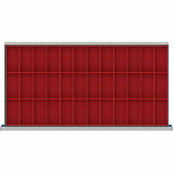 LISTA - 36-Compartment Drawer Divider Layout for 3.15" High Drawers - Exact Tool & Supply
