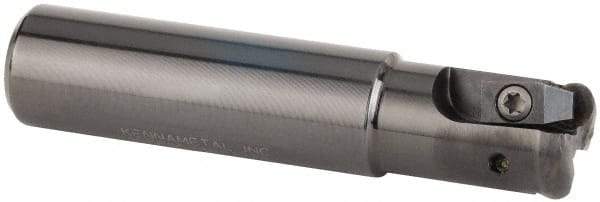 Kennametal - 15.88mm Cutting Diam, 5/8" Shank Diam, 5/8" Max Depth of Cut, Straight Shank Indexable Copy End Mill - 2 Inserts, RP.. 2150.. Insert, KIPR Toolholder, Through Coolant - Exact Tool & Supply